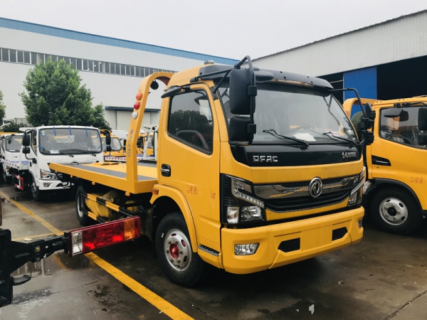 國六東風(fēng)凱普特一拖二清障車（黃牌）