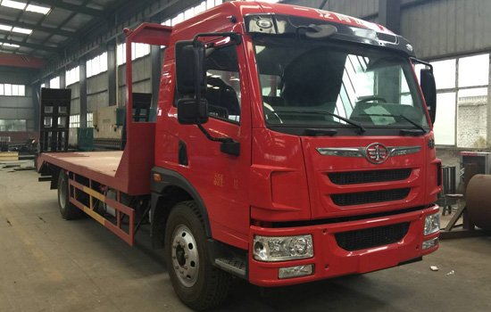 【國(guó)六】解放龍V單橋平板,150挖機(jī)平板