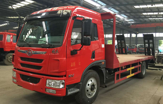 【國(guó)六】解放龍V單橋平板,150挖機(jī)平板