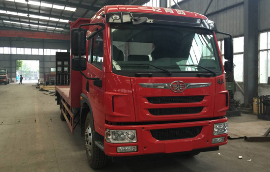 【國(guó)六】解放龍V單橋平板,150挖機(jī)平板