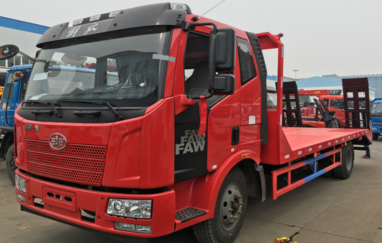 【國六】解放J6單橋平板車