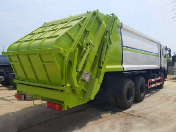 東風(fēng)T5國(guó)六后雙橋20方壓縮式垃圾車(chē)