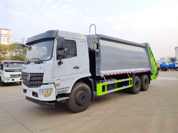 東風(fēng)專底國(guó)六后雙橋20方壓縮式垃圾車
