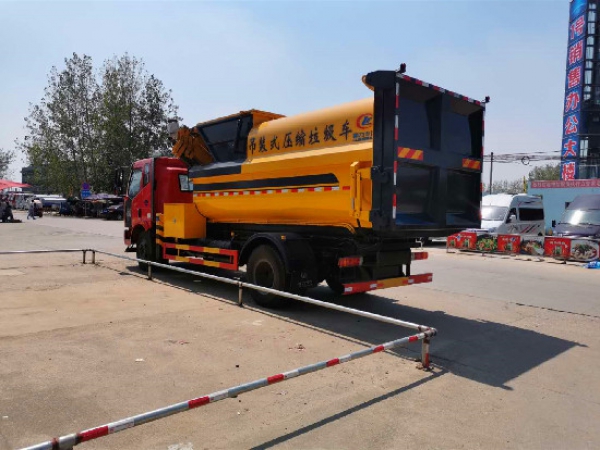 解放J6國六12方吊裝式壓縮垃圾車