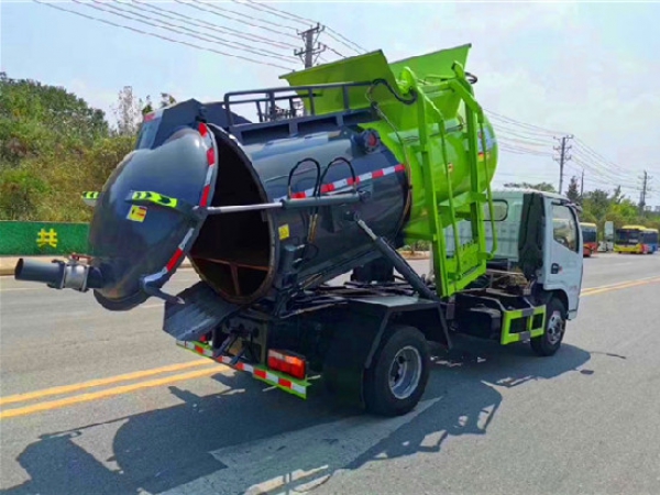 東風(fēng)小多利卡國(guó)六5方圓罐餐廚垃圾車(chē)