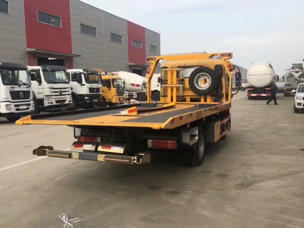 國六解放J6F藍牌清障車一拖二