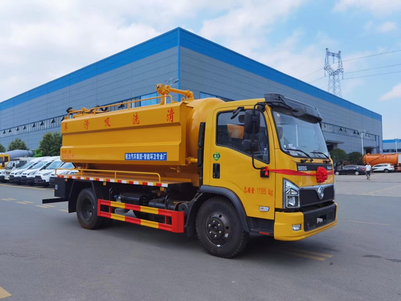 東風福瑞卡12.5方清洗吸污車，聯合疏通車